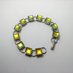 Beautiful Frosted Art Glass Bracelet